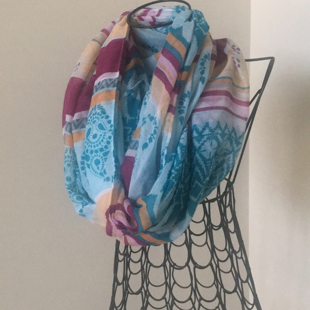 Turquoise fashion scarf